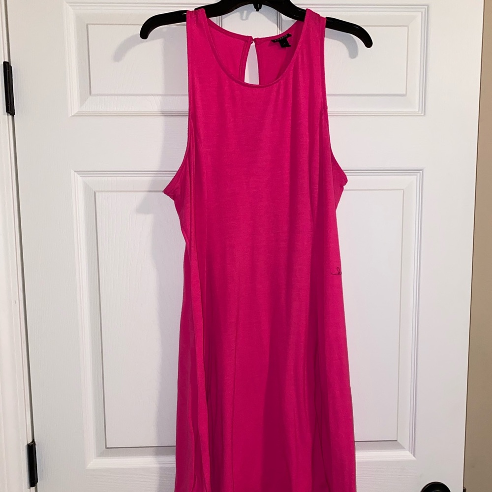 Pink trapeze dress